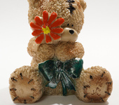 Мыло ручной работы - Мыло ручной работы "Мишка Тедди с цветком"