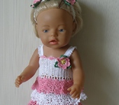 Одежда для кукол - Одежда для куклы Baby Born (Беби Бон ). Сарафан № 1