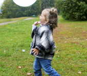 Одежда для девочек - Детский кейп Лили-child из шерстяного полотна