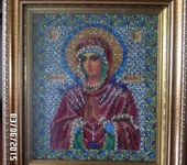 Вышитые картины - Икона Божией Матери "Умягчение злых сердец"